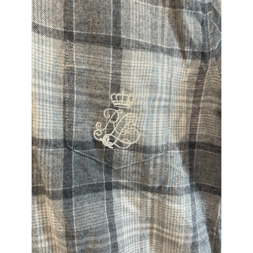 Ralph Lauren Flannel Shirt Women's‎ 2X Plaid  Cotton Classic